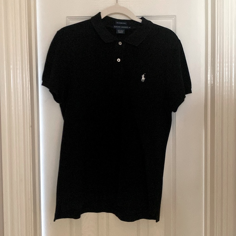 Polo Ralph Lauren, Classic Black “The Skinny Polo”;Size XL